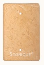 Stonique® Blank Switch Plate Cover in Cocoa